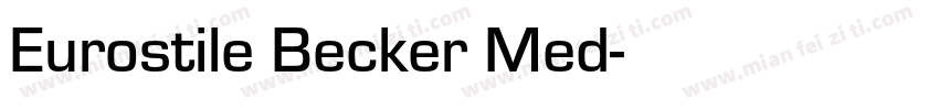 Eurostile Becker Med字体转换